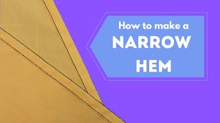 How to Make a Narrow Hem