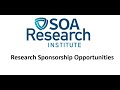 SOA Research Institute Sponsorship Opportunities