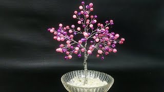 Cara Membuat Bonsai Mutiara sintetis dari kawat (Bonsai wire tree)