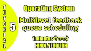Multilevel feedback queue Scheduling in hindi | Operating System Tutorial 5 |