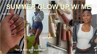 EXTREME GLOW UP WITH ME FOR A HOT GIRL SUMMER 🍒 maintenance vlog, boho braids, n