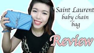 【包包测评开箱#10】Saint Laurent Baby Chain Monogram Matelasse Bag Review + What fits | Halo Mackey