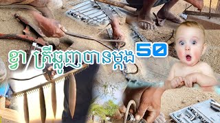 ហ្វាត្រីឆ្លូញបានច្រើនណាស់ ដោយប្រើរនាសមុខមួយរយ4ទៅ5