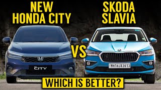 Honda City 2023 Vs Skoda Slavia | Detailed comparison | Which is better? New Honda city vs Slavia