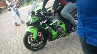 KAWASAKI ZX10R 2016 WINTER EDITION WITH SC PROJECT EXHAUST AT AZAD HIND DHABA