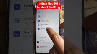 infinix hot 60i Talkback setting #trending #shortsfeed #shorts