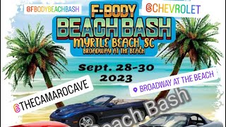 2023 Fbody Beach 🏝️ Bash Meet and Greet | Myrtle Beach Fbody Car Show!