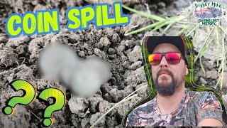 coin spill metal detecting with the nox800