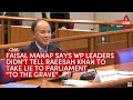 Faisal Manap says Raeesah Khan lied when she said WP leaders told her to take her lie “to the grave”