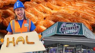 Handyman Hal visits Philly Pretzel Factory | Learn How Pretzels are Made