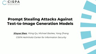 USENIX Security '24 - Prompt Stealing Attacks Against Text-to-Image Generation Models