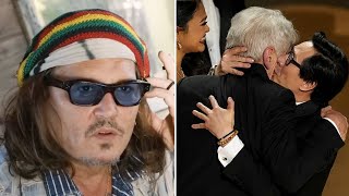 Johnny Depp REACTS to Harrison Ford Reuniting With Ke Huy Quan at the Oscars