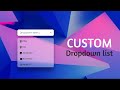 Custom Dropdown List Using HTML CSS and JavaScript