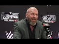 Triple H Speaks To Media After WWE Survivor Series: WarGames 2024