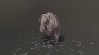 Interactive hair system. PFlow. 3ds Max 2017 without plugins.