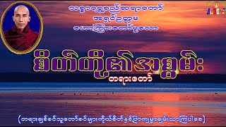 စိတ်တို့၏အစွမ်း  သစ္စာရွှေစည်ဆရာတော် အရှင်ဥတ္တမ