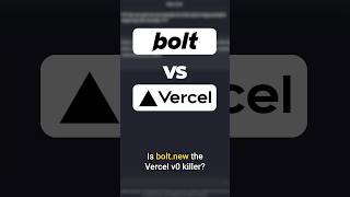 Is Bolt.new the Vercel v0 Killer? #vercel #nocode #aicoding