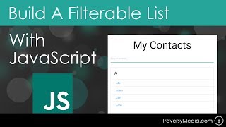 Build A Filterable List With Vanilla JavaScript