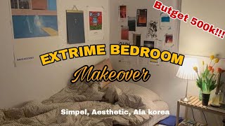 EXTRIME BEDROOM MAKEOVER/ TRANSFORMATION (on a butget) Inspirasi By Pinterest