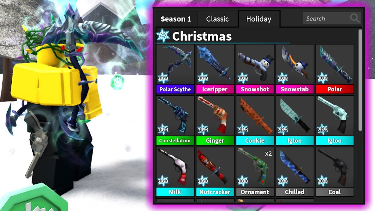 Playing The Christmas Update Early Mm2 Youtube