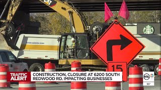 Construction, closure at 6200 South & Bangerter Highway impacting businesses