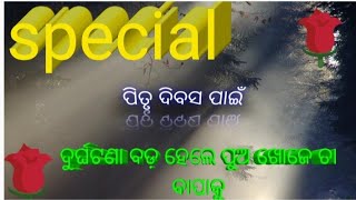 ବାପା ଙ୍କ ପାଇଁ ପଦେ -father day special ।ବାପା ଙ୍କ ଉପରେ ସାୟେରୀ