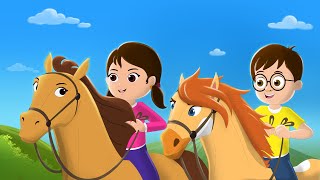 Lakdi Ki Kathi Kathi Pe Ghoda Song (लकड़ी की काठी, काठी पे घोड़ा) Fun For Kids TV Hindi
