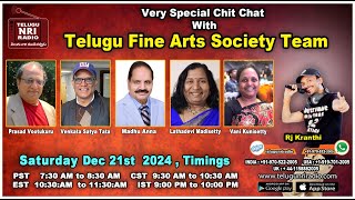 Very  Special Chit Chat With || Telugu Fine Arts Society Team || RJ Kranth || #telugunriradio