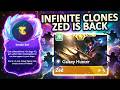 Infinity CLONE ZED is BACK?! This Is BROKEN | 7 Space Groove Comps | TFT Set 17