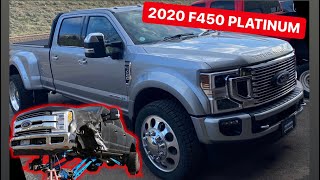 2020 FORD F450 gets hidden Train Horns, and starting to rebuild a WRECKED show t