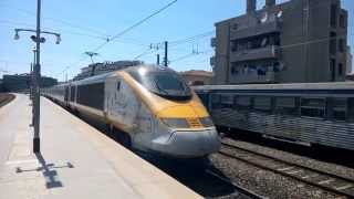 Class 373 Eurostar departing Marseille Saint Charles