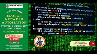 [New Course Alert]: Python, Ansible, Rest API \u0026 Cisco Devnet | Network Automation | NetworkJourney