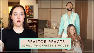 Realtor Reacts | John Legend & Chrissy Teigen's House Tour | Open Door Architectural Digest