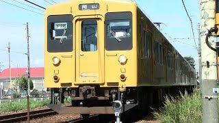 【爆音！】JR西日本　地域色105系電車　ｵｶF-08編成+ｵｶF-12編成