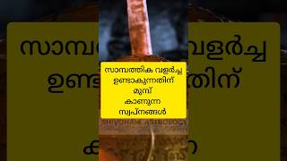 സാമ്പത്തിക വളർച്ച ഉണ്ടാവുന്നതിനു മുമ്പ് കാണുന്ന സ്വപ്നങ്ങൾ#astrology #shortsfeed #shorts