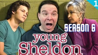 Georgie and Meemaw Arrested??? | Young Sheldon Reaction | Season 6 Part 1/8 FIRST TIME WATCHING!