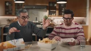 Eugene Levy Dan Levy 2024 Super Bowl Commercial EQ Bank Get A Second Chance At Your First Account