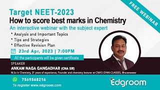 Target NEET-2023: An interactive webinar  with expert in Chemistry