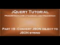 Convert JSON object to string