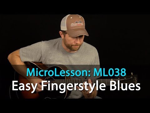 Easy Fingerstyle Blues Guitar Lesson - Beginner Fingerstyle Guitar ...