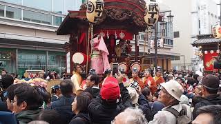 飯能まつり　令和元年　駅前通り　引き合わせ　二丁目の山車　2019/11/3 Hanno Festival 35