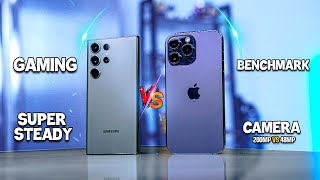 Samsung Galaxy S23 Ultra vs iPhone 14 Pro Max: Gaming, Camera, Benchmarks & More!