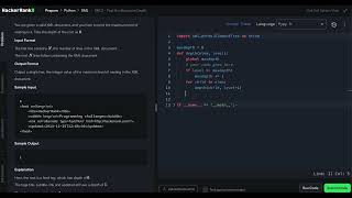 Hackerrank Python Solution #2 XML - XML 2 Find the Maximum Depth