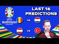 Euro 2024 Last 16 Predictions! Romania vs Netherlands & Austria vs Turkey #ROUNED #AUSTUR