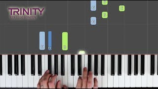 The Rowboat / TRINITY Grade 2 2018-2020 / Synthesia 'live keys' tutorial