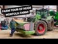 TOUR OF HUGE 3500 ACRE FARM IN NORFOLK! WITH MONSTER FENDT TRACTORS! PART 1