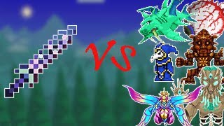 Zenith Shortsword VS All Terraria Bosses (Master Mode)