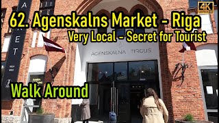 62. Agenskalns Market - Riga, Walk Around [4K/60Fps]  พาเดินตลาดแถวบ้านที่ลัตเวียกันครับ