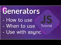 Generators in JavaScript | When to use Generators | Generator Function Examples - JS generators