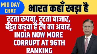 टूटता रुपया, टूटता बाजार, बहुत कड़वा है ट्रंप का अचार, India now More Corrupt at 96th Ranking